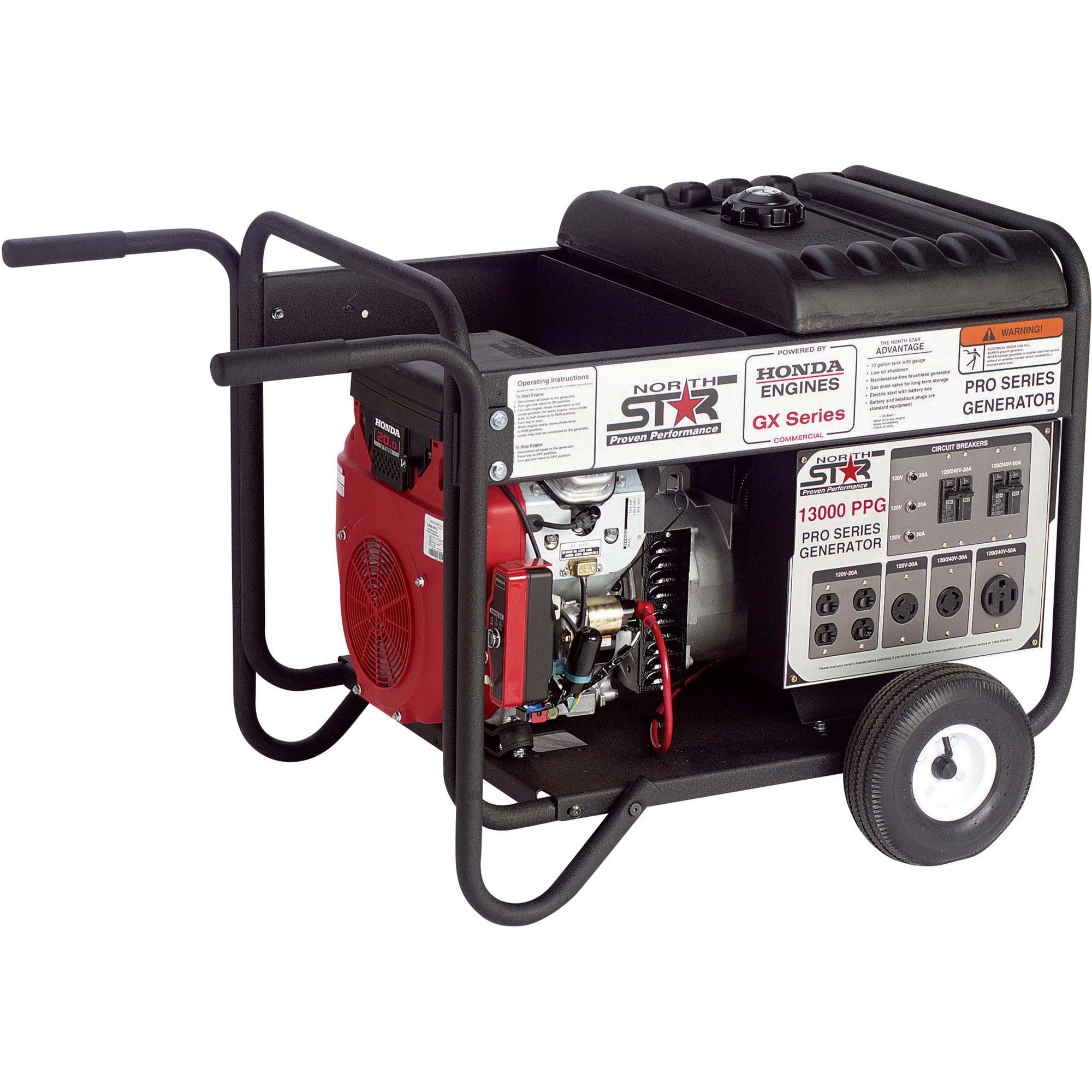 NorthStar Generator — 13,000 Surge Watts, 10,500 Rated Watts, Gasoline